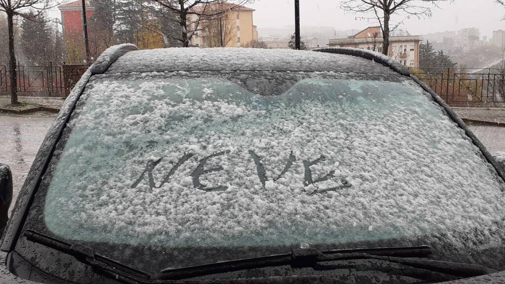 Prima neve Campobasso 29 novembre 2021