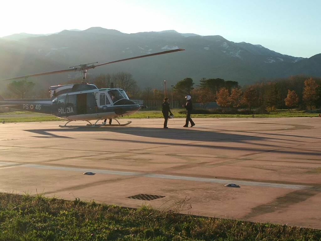 Ricerche signora Bojano elicottero soccorso alpino