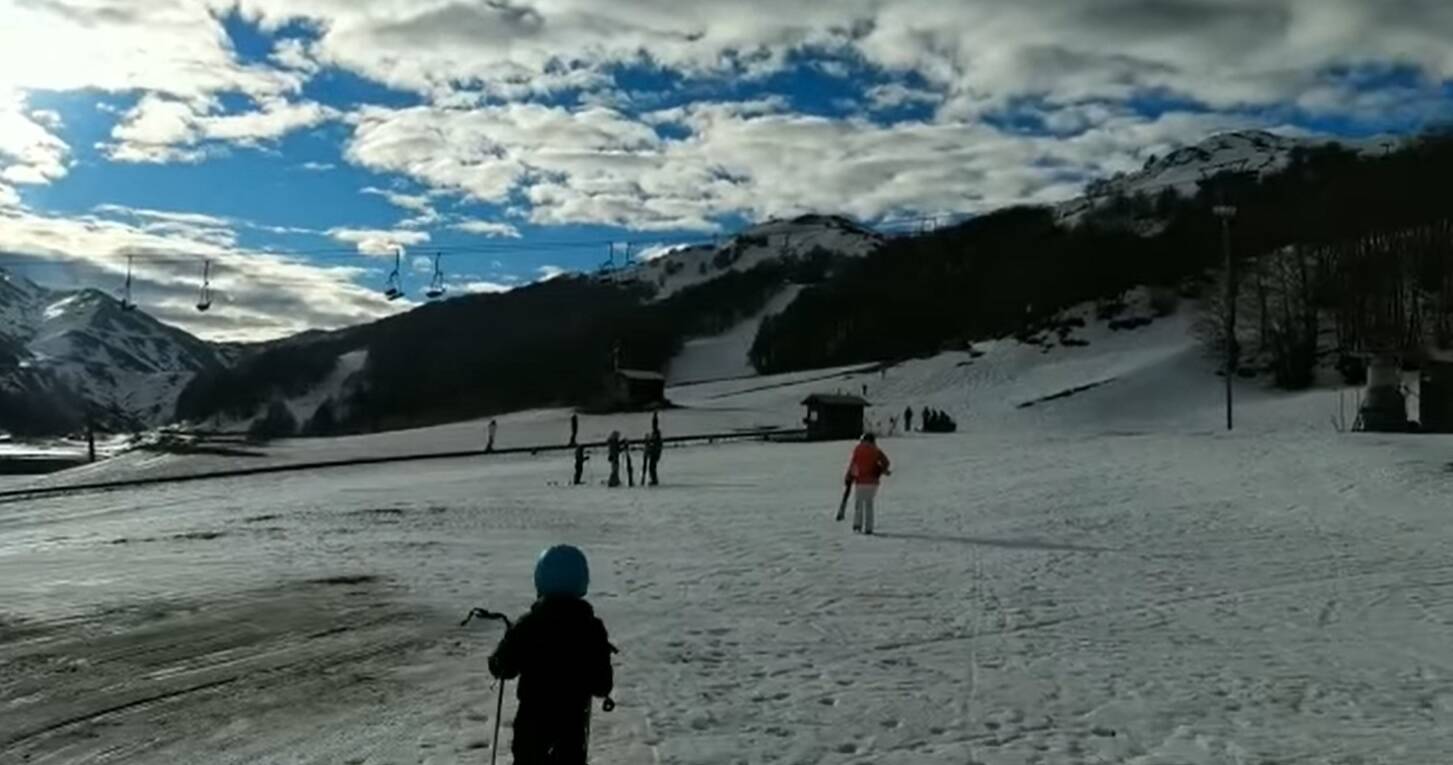 Campitello piste basse 28 dicembre 2021