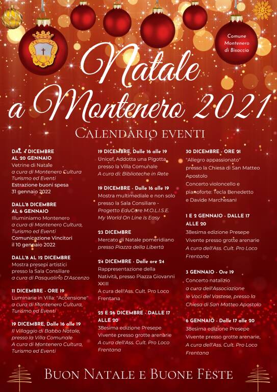 locandina presepe vivente eventi natalizi montenero