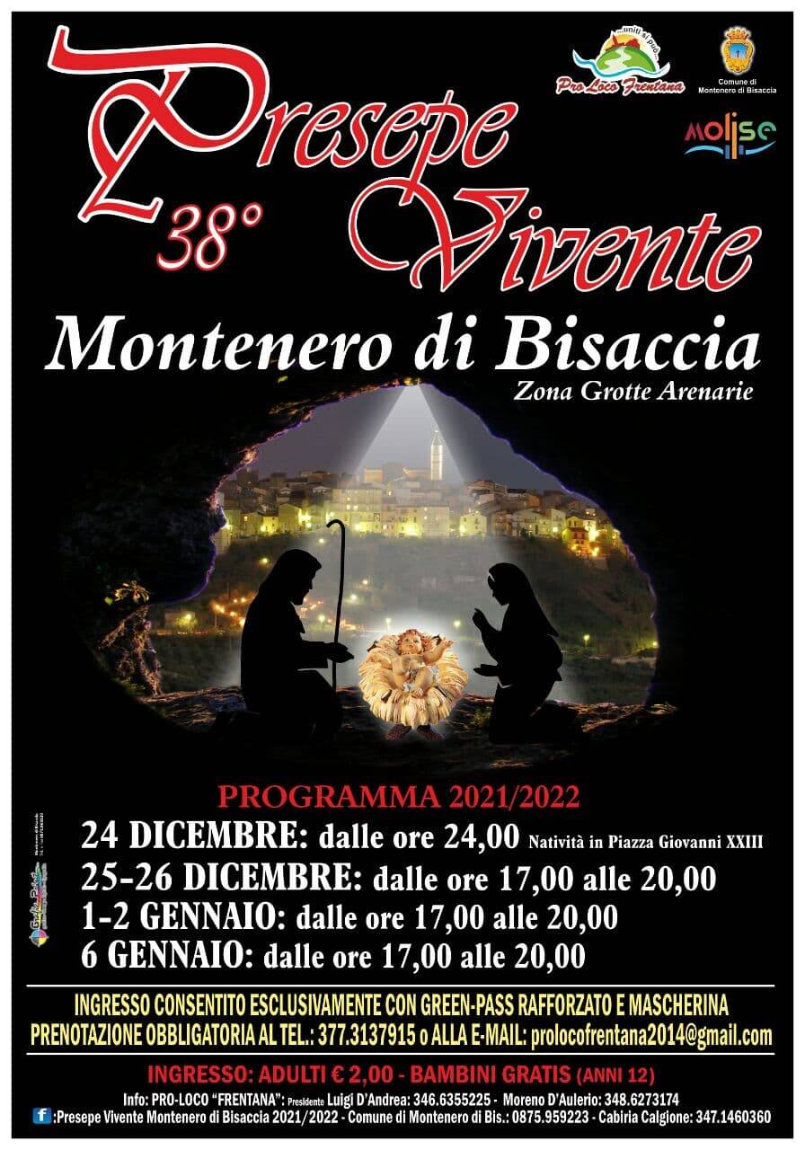 locandina presepe vivente eventi natalizi montenero