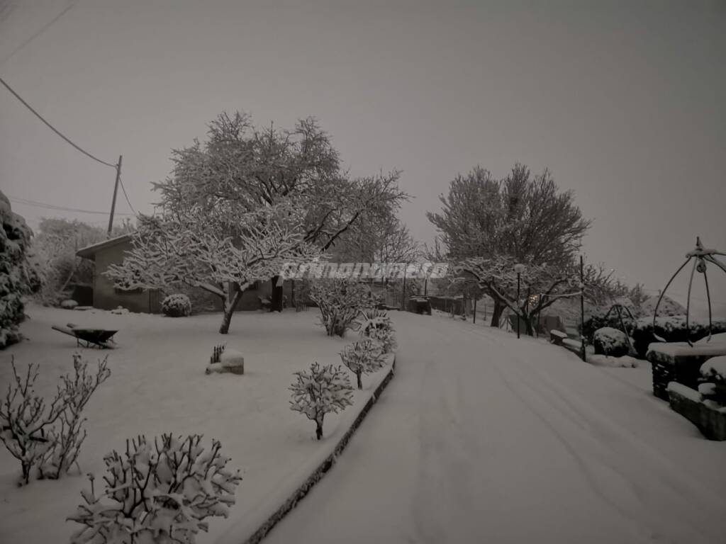 Campobasso, la nevicata del 9 gennaio 2022