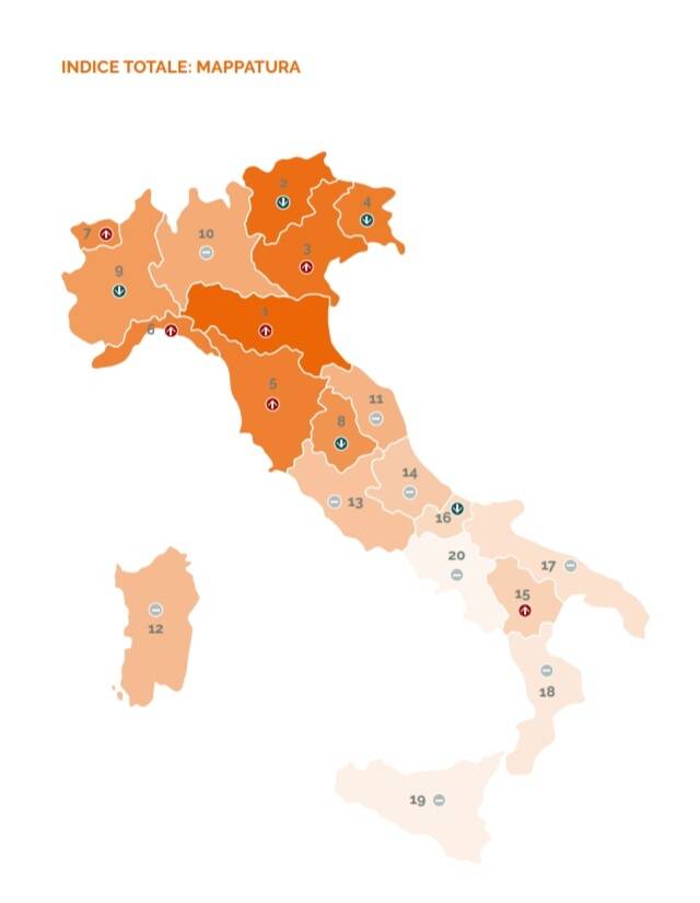 mappa regioni ceisv maltrattamenti infanzia 2022