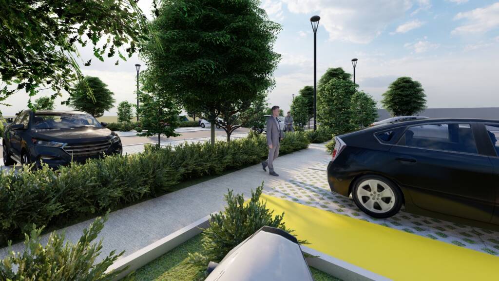 lavori parcheggio crocifisso rendering