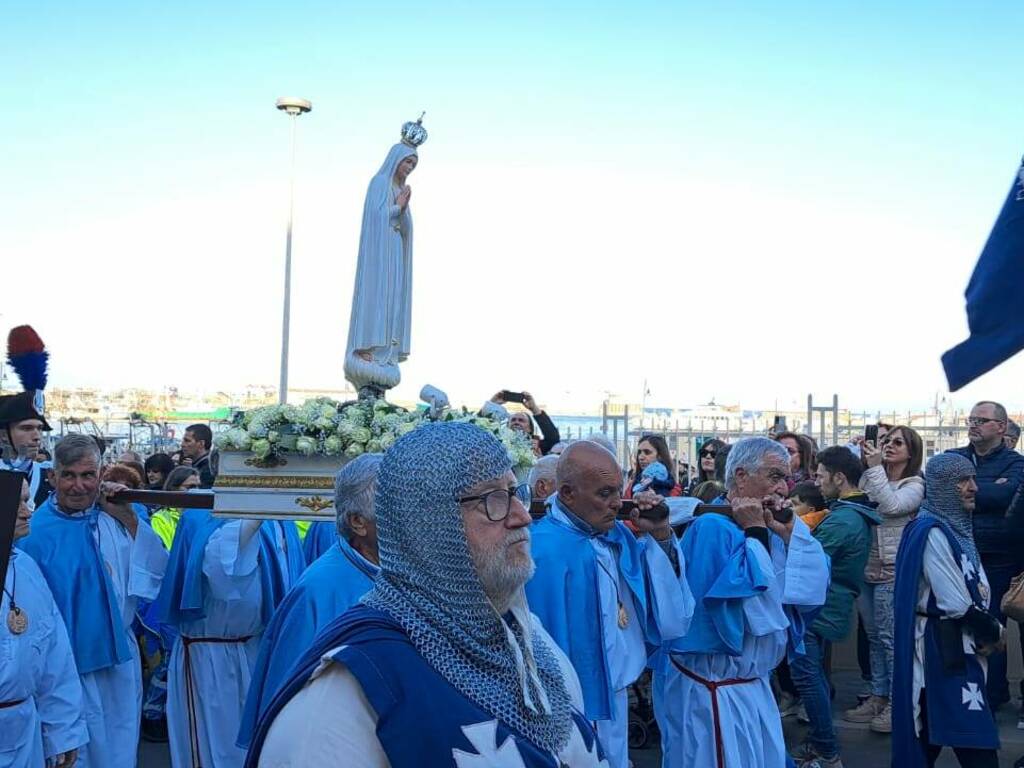 Arrivo statua Madonna di Fatima