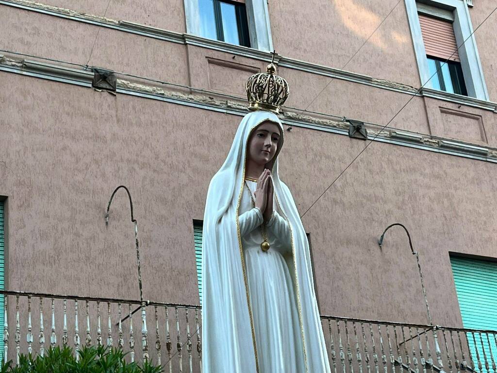 Arrivo statua Madonna di Fatima
